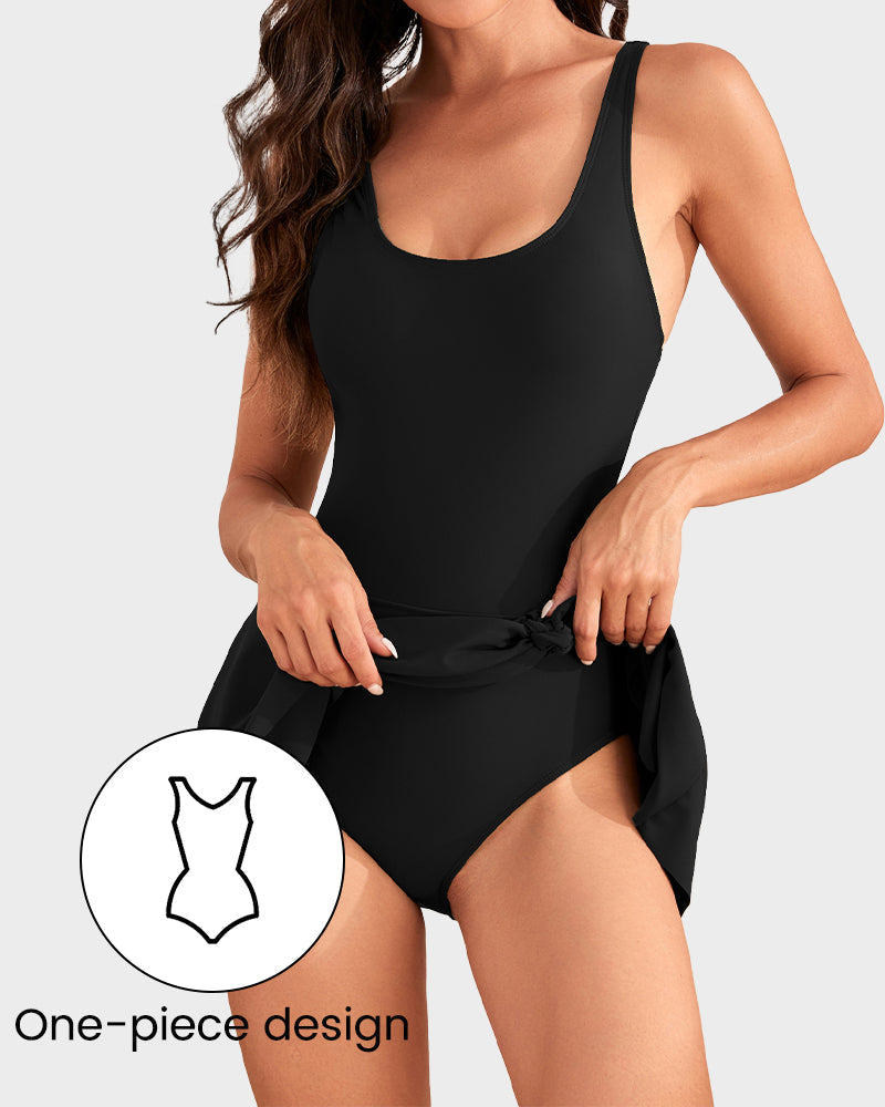 Ultima occasione: 50% DI SCONTO – Costume intero da donna con controllo della pancia e chiusura con bottoni