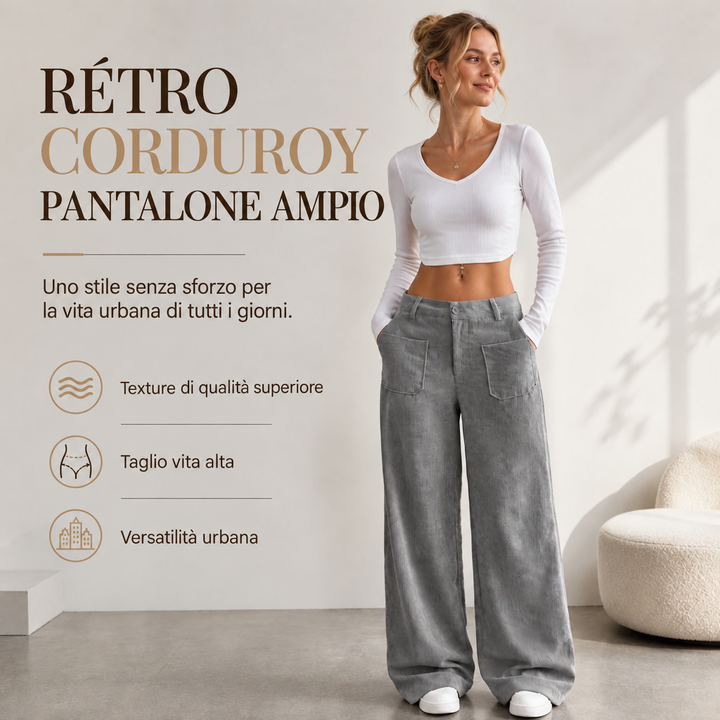 Pantaloni larghi da donna dalla vestibilità comoda e rilassata