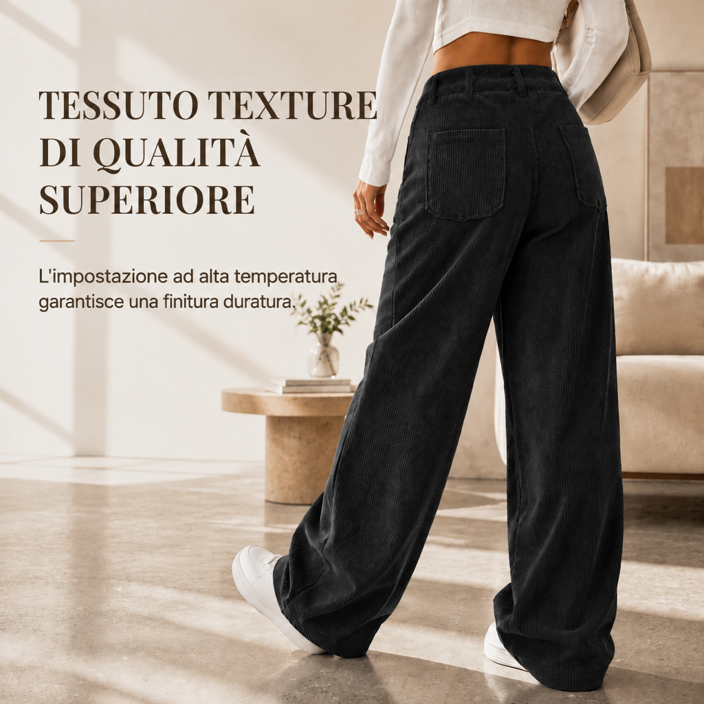 Pantaloni larghi da donna dalla vestibilità comoda e rilassata