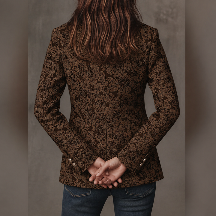 Estelle | Blazer jacquard in cashmere aderente