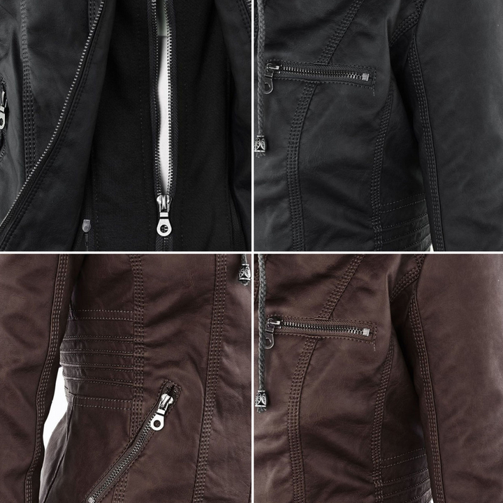 Flavia | Giacca in pelle robusta ed elegante