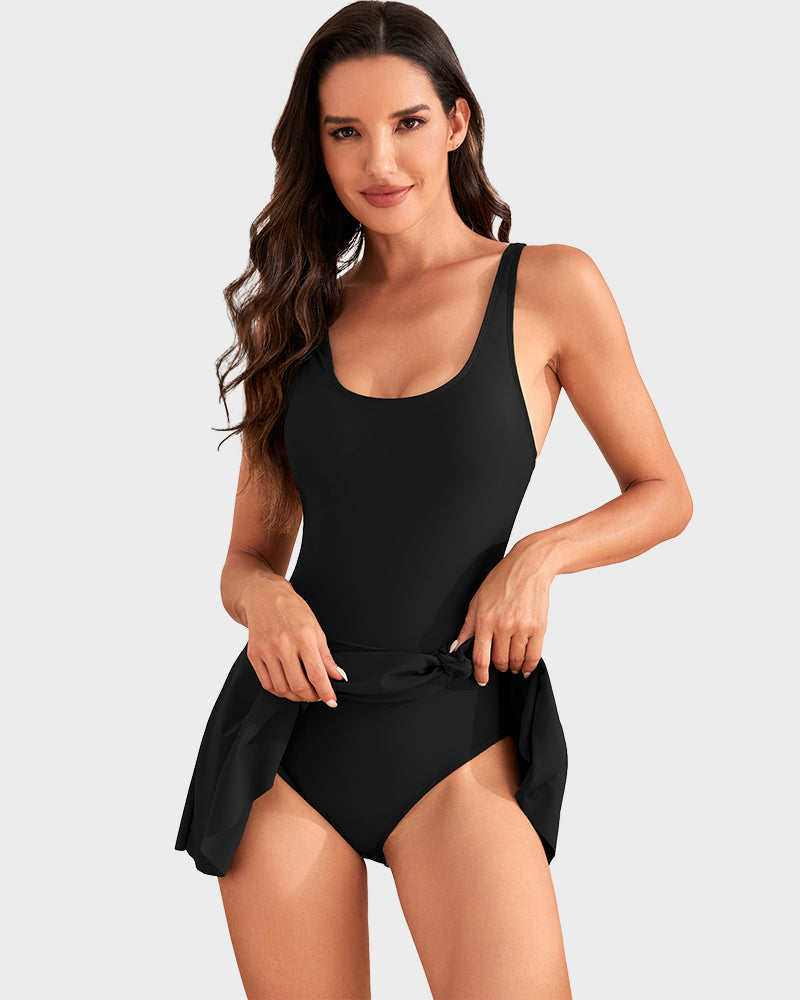 Ultima occasione: 50% DI SCONTO – Costume intero da donna con controllo della pancia e chiusura con bottoni