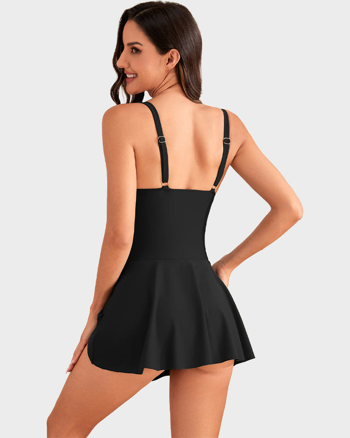 Ultima occasione: 50% DI SCONTO – Costume intero da donna con controllo della pancia e chiusura con bottoni