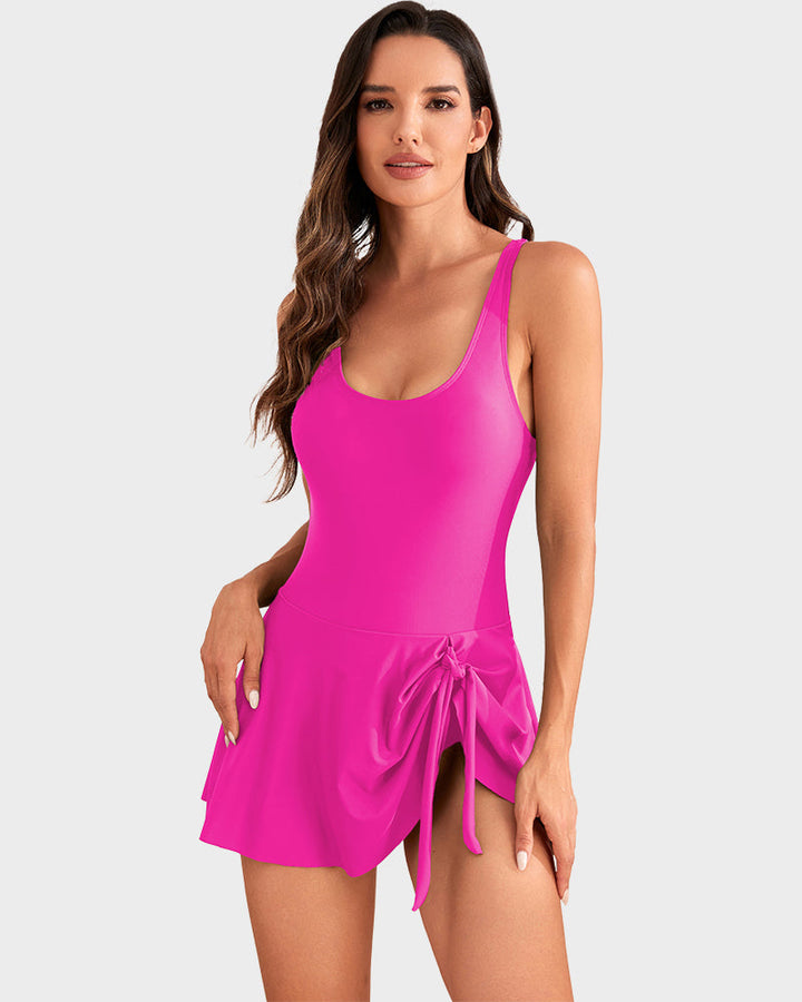 Ultima occasione: 50% DI SCONTO – Costume intero da donna con controllo della pancia e chiusura con bottoni