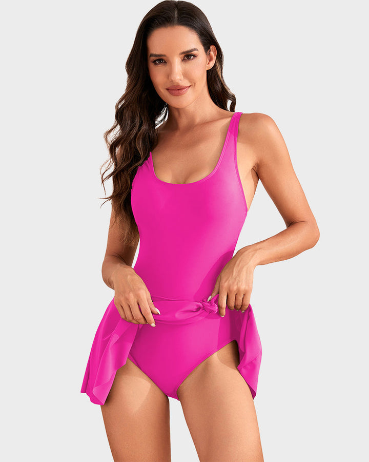 Ultima occasione: 50% DI SCONTO – Costume intero da donna con controllo della pancia e chiusura con bottoni