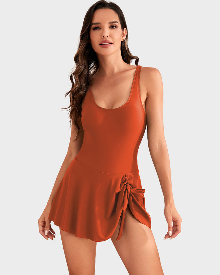 Ultima occasione: 50% DI SCONTO – Costume intero da donna con controllo della pancia e chiusura con bottoni