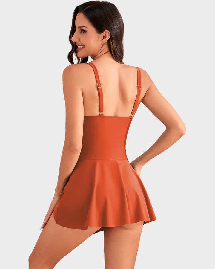 Ultima occasione: 50% DI SCONTO – Costume intero da donna con controllo della pancia e chiusura con bottoni