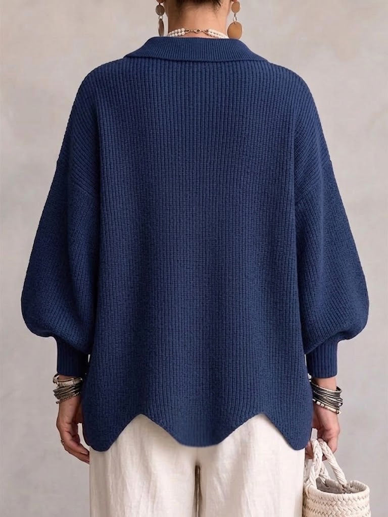 Vittoria | Cardigan Oversize con Grandi Bottoni Dorati