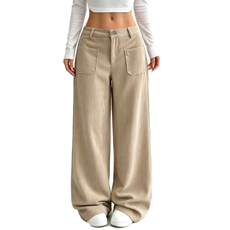 Pantaloni larghi da donna dalla vestibilità comoda e rilassata