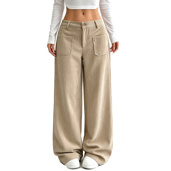 Pantaloni larghi da donna dalla vestibilità comoda e rilassata