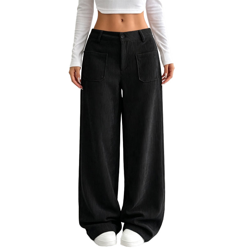Pantaloni larghi da donna dalla vestibilità comoda e rilassata