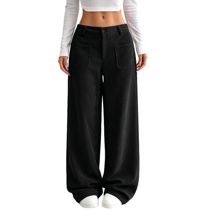 Pantaloni larghi da donna dalla vestibilità comoda e rilassata