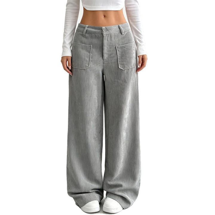 Pantaloni larghi da donna dalla vestibilità comoda e rilassata