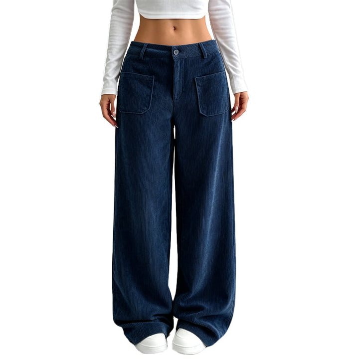 Pantaloni larghi da donna dalla vestibilità comoda e rilassata