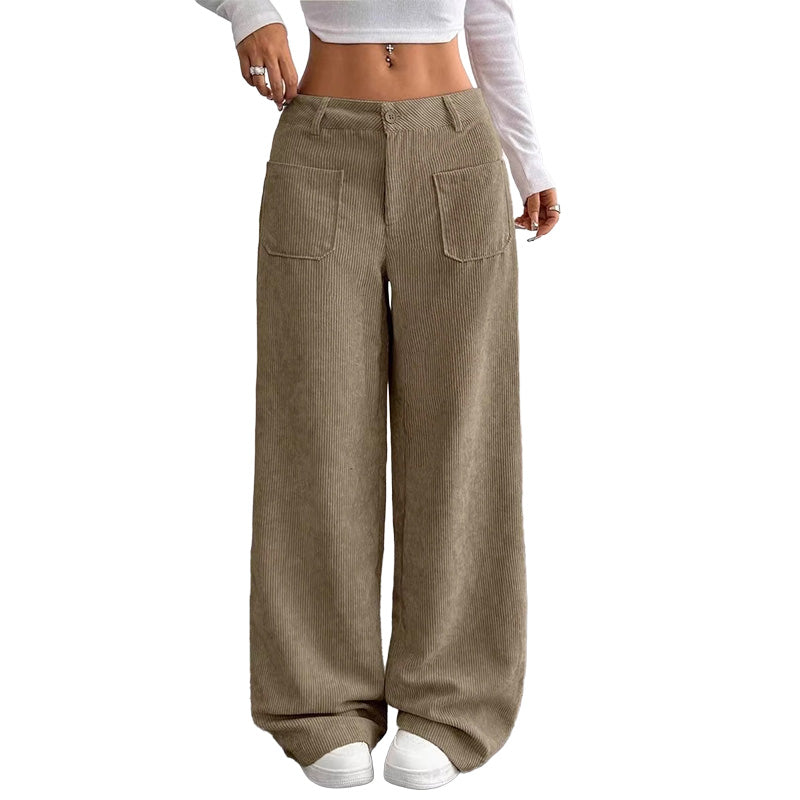 Pantaloni larghi da donna dalla vestibilità comoda e rilassata