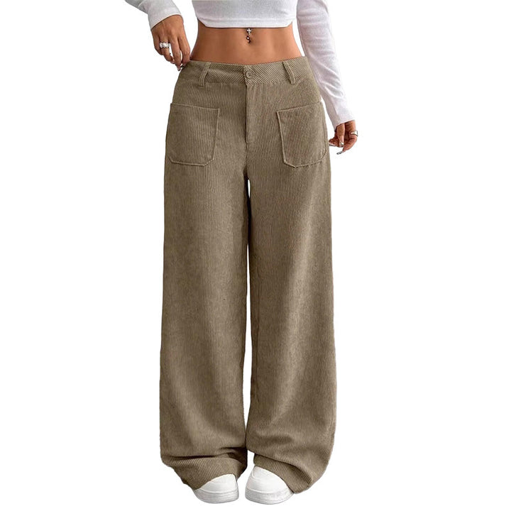 Pantaloni larghi da donna dalla vestibilità comoda e rilassata
